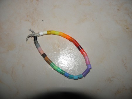 Vasalható gyöngy karkötő